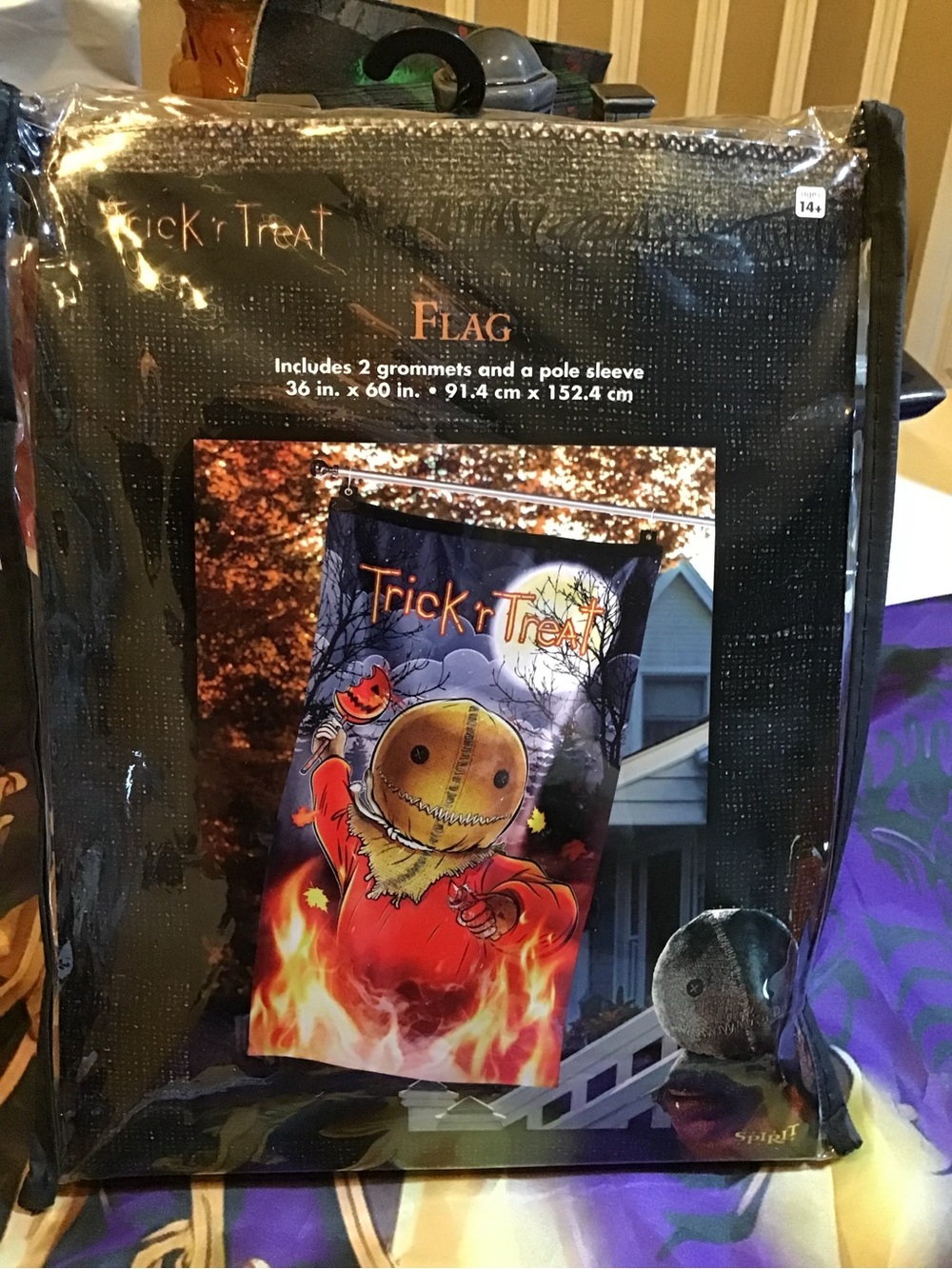 Trick or treat spirit halloween flag 36 x 60 -NEW